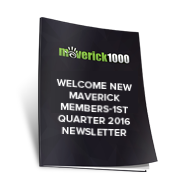 Welcome New Maverick Members-1st Quarter 2016 Newsletter